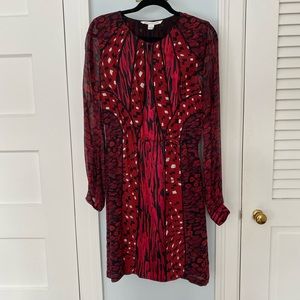 DVF red cocktail dress- UK sz 8💃
